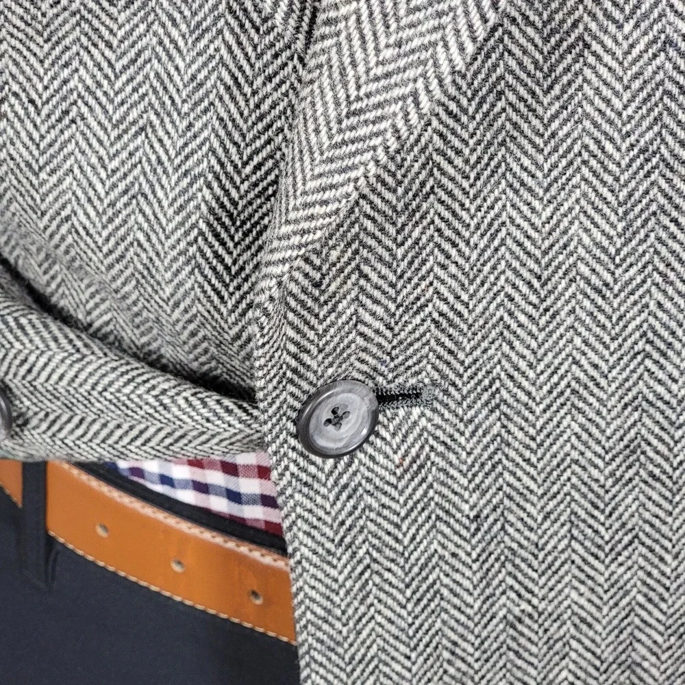 John Alexander Hartmarx Men's Tweed Sport Coat Blazer Two Button Herringbone 42R